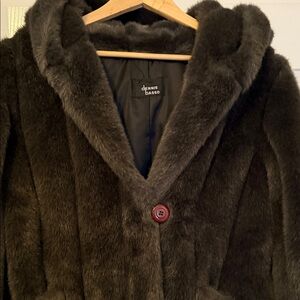 Dennis Basso Dark Brown Teddy Jacket